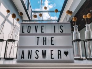 Love is the answer sign